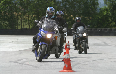 Motorrad-Sicherheitstraining.