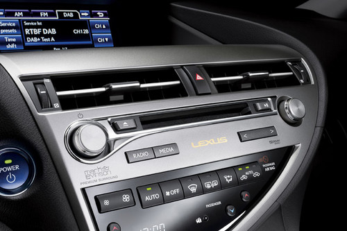 Multimedia-System im Lexus RX 450h.