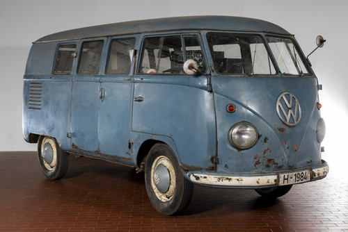Nach 54 Jahren entdeckt: der erste VW T1 Radarmesswagen, der zu Schulungszwecken der Polizei in Niedersachsen im Einsatz war.