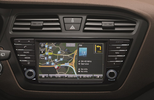 Navigationssystem im Hyundai i20.