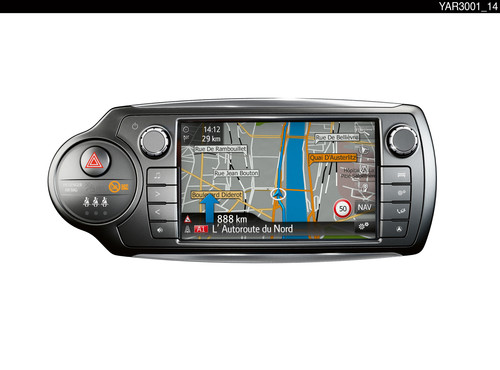 Navigationssystem von Toyota.