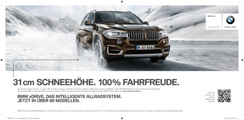 Neue Kommunikation zum BMW-Allradantrieb.