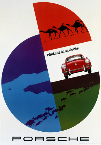 Neue Sonderausstellung im Porsche-Museum: „Kunst, Grafik &amp; Design – Hanns Lohrer &amp; Porsche“.