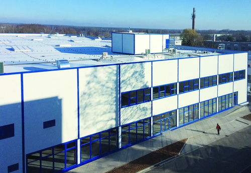 Neues Produktionsgebäude von Kiekert am tschechischen Standort Prelouc. 