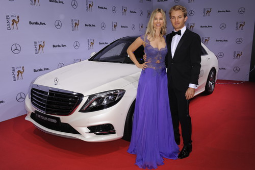 Nico und Vivian Rosberg bei der Bambi-Verleihung. 