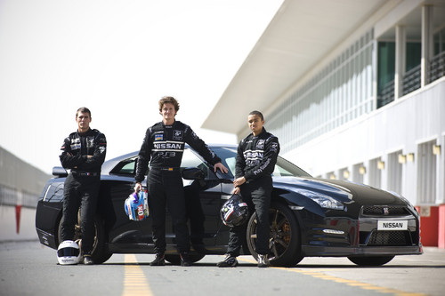 Nissan-Fahrer: Lucas Ordonez, Jordan Tresson and Jann Mardenborough.