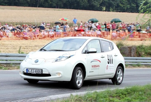 Nissan Leaf beim Bergrennen in Osnabrück.