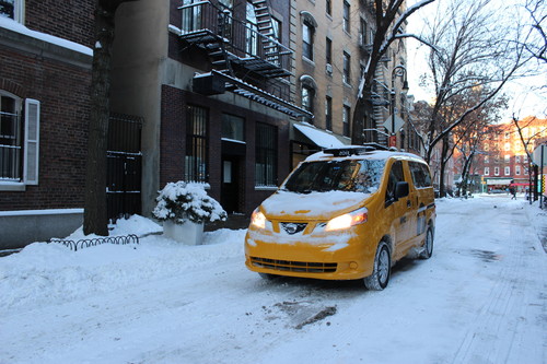 Nissan NV200 Yellow Cab.