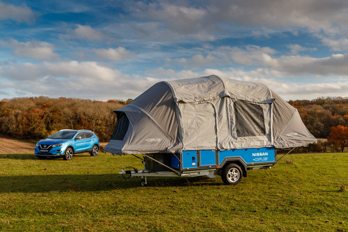 Nissan x-Opus Concept-Camper mit mobilem Energiespeicher Nissan Energy Roam.