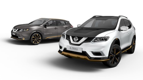 Nissan X-Trail Premium Concept (r.) und Qashqai Premium Concept.