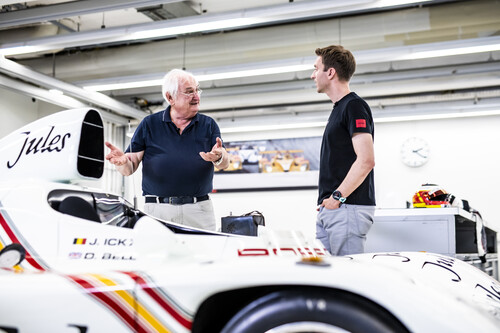 Norbert Singer und Timo Bernhard im Gespräch über den Porsche 936/81 Spider.