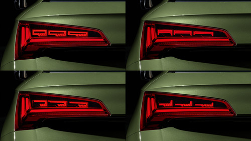 OLED-Rückleuchten des Audi Q5.