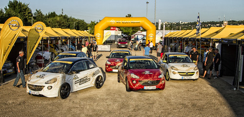 Opel Adam Cup bei der ADAC Rallye Deutschland.