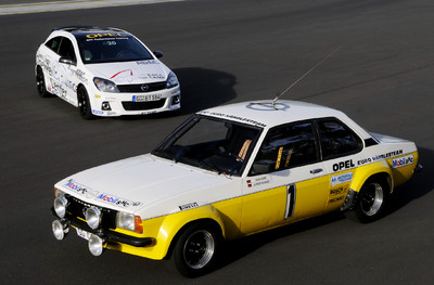Opel Ascona B und Opel Astra OPC: Dazwischen liegen drei Jahrzehnte Motorsport. 