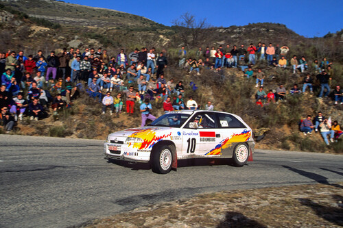 Opel Astra F im Rallyesport (1993).