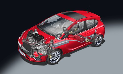 Opel Corsa: Chassis und Antrieb.