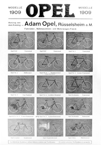 Opel-Fahrradkatalog 1909.