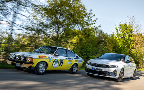 Opel Kadett C GT/E und Opel Astra GSe.