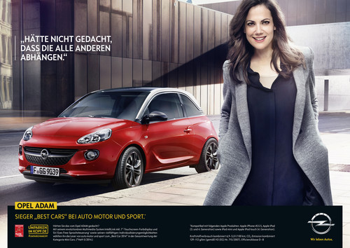 Opel-Kampagne „„Umparken im Kopf“ mit Bettina Zimmermann.