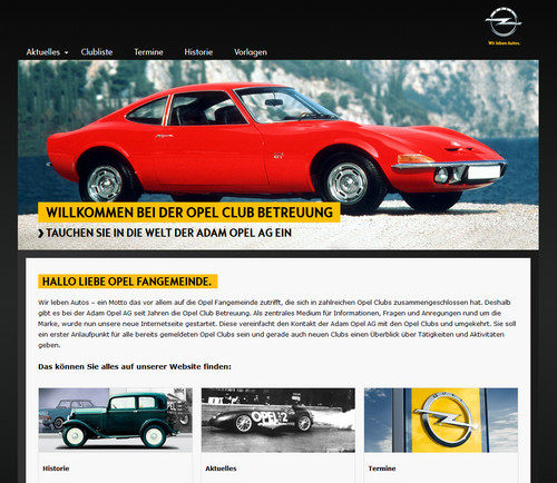 Opel-Onlineplattform für Clubs: www.opel-clubbetreuung.de.