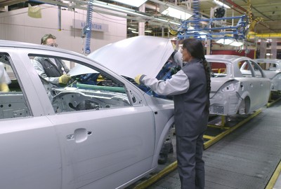 Opel-Produktion im Werk Antwerpen.