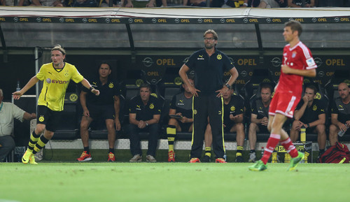 Opel sponsert Borussia Dortmund (hier im Supercup-Spiel gegen den FC Bayern München).
