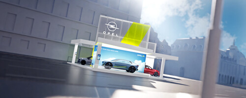 Opel-Standkonzept auf der IAA Mobility 2023, Open Space Odeonsplatz.