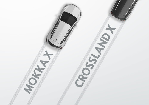 Opel stellt dem Mokka X das Crossover Utility Vehicle Crossland X zur Seite.