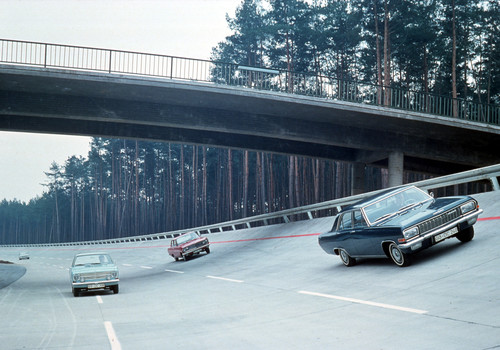 Opel-Test-Center Dudenhofen in den 1960ern.