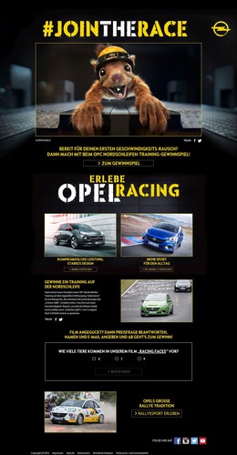 Opel-Video „Racing Faces“.