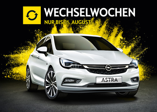 Opel-Werbekampagne &quot;Wechselwochen&quot;.