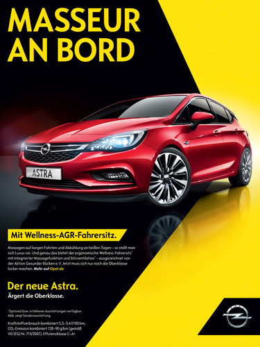 Opel-Werbung für den Astra.