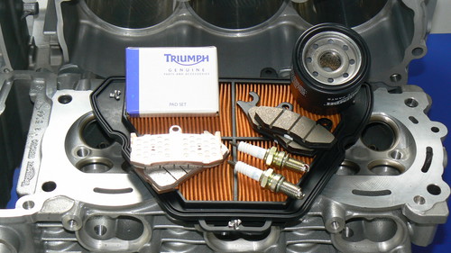 Original-Serviceteile von Triumph.