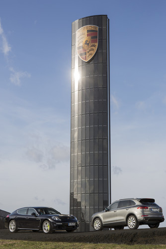 Photovoltaik-Pylon von Porsche.