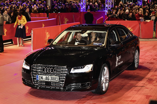 Piloted Driving im Audi A8 bei der Berlinale 2015.