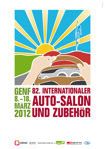 Plakat des Genfer Automobilsalon 2012.