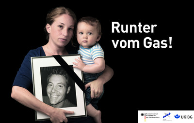 Plakatkampagne "Runter vom Gas".