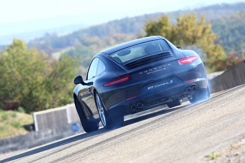 Porsche 911 Carrera Workshop: Fahrt auf der Teststrecke.
