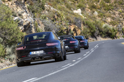 Porsche 911 des  Modelljahrgangs 2016 auf Erprobungsfahrt.