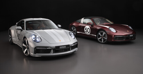 Porsche 911 Sport Classic (2022) und Porsche 911 Targa 4S Heritage Design Edition (2020).