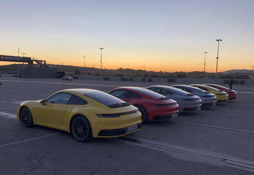 Porsche 911: Warten auf den Ausritt am Morgen.