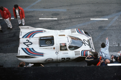 Porsche 917 KH Coupé in Le Mans 1971, Fahrer und Gesamtsieger: Gijs van Lennep und Helmut Marko.