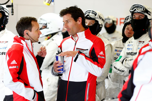 Porsche 919 Hybrid-Team: Alexander Hitzinger (links), Mark Webber.