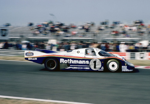 Porsche 956 in Le Mans, 1983, Rennfahrer: Jacky Ickx und Derek Bell.
