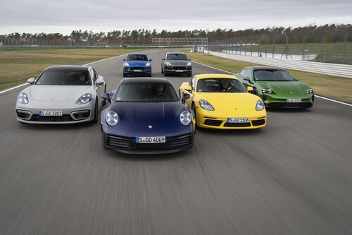 Porsche-Baureihen 2020: Panamera, 911, 718 Taycan, Macan und Cayenne.