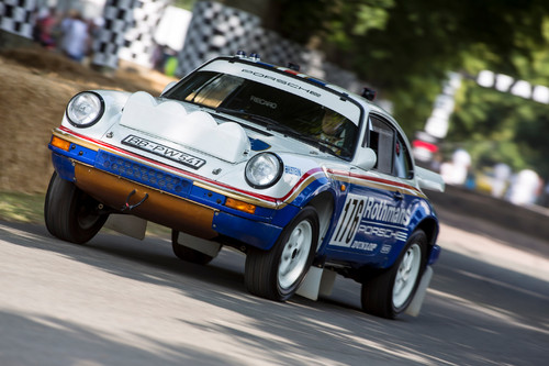 Porsche beim 21. Festvival of Speed in Goodwood.