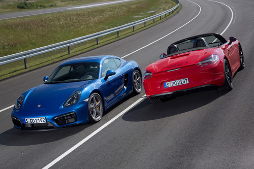 Porsche Boxster und Cayman (links).
