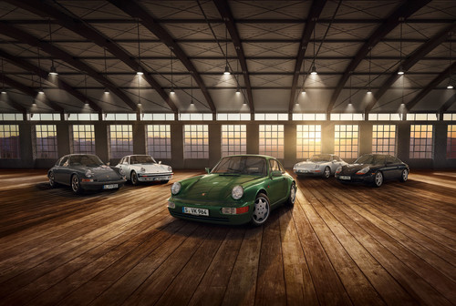 Porsche feiert „30 Jahre 911 Typ 964“ beim AvD-Oldtimer-Grand-Prix.