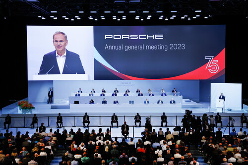 Porsche-Hauptversammlung 2023 in Stuttgart.