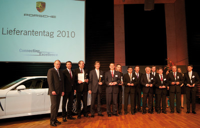 Porsche-Lieferantentag 2010: die besten Zulieferer ausgezeichnet.